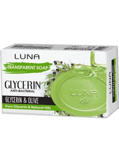 Buy LUNA Glycerin soap glycerin & olive antibacterial 100gm in Egypt