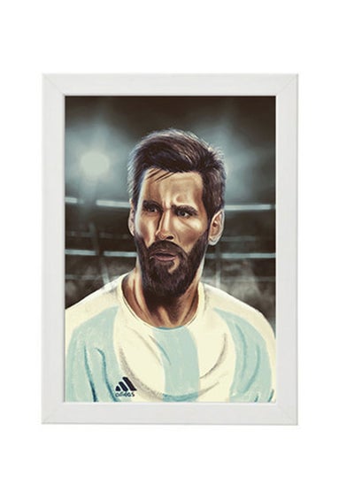 Buy messi Illustration Wall Art Poster Frame in Egypt