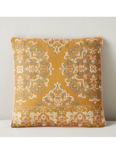 اشتري Rida Embroidered Filled Cushion - 50x50 cm في السعودية