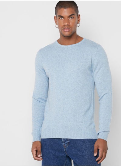 Buy Texture Knit Crew Neck Sweater in Saudi Arabia