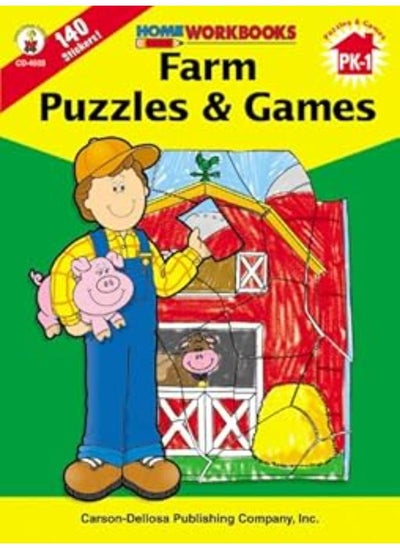 Buy Farm Puzzles & Games, Grades PK - 1 (Home Workbooks) in Egypt