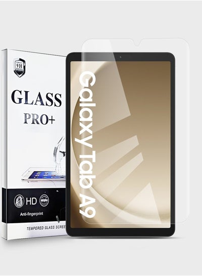 Buy HD Tempered Glass Screen Protector for Samsung Tab A9 8.7 Inch 2023 - Anti Reflection Anti Bubbles 9H Hardness 0.33 mm Rounded Edges Easy Installation in Saudi Arabia