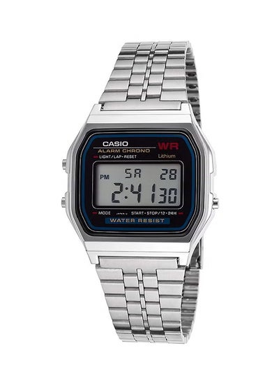 Buy Men's Water Resistant Stainless Steel Digital Casio Watch A-159W - 33 mm - Silver in Saudi Arabia