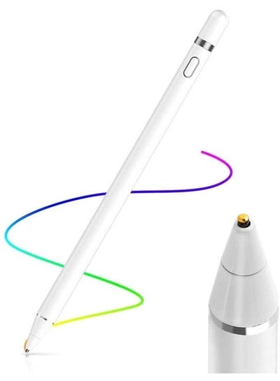 Buy Capacitive Stylus Pen For Apple iPad Pro White in UAE