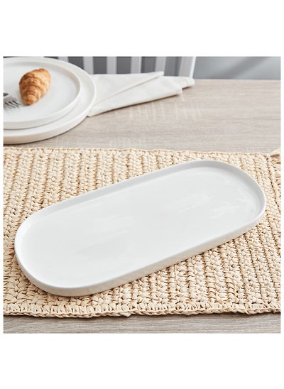 Buy Alice Oval Platter 33 x 1.5 x 12 cm in UAE