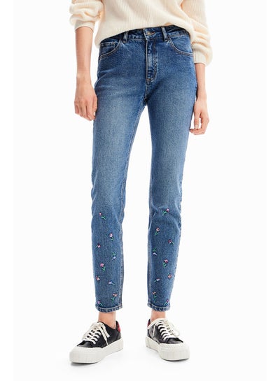 Buy Floral push-up skinny jeans in Egypt