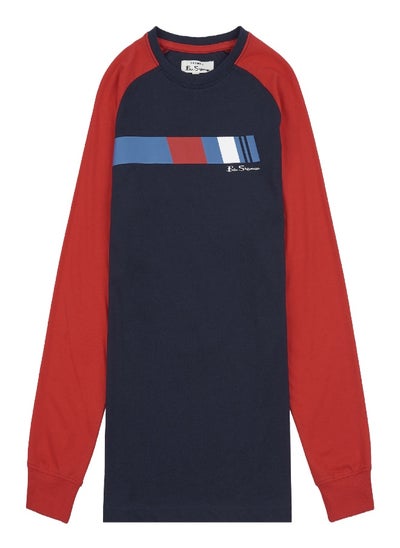 Buy Ben Sherman Block Stripe Raglan Long Sleeve T Shirt in Saudi Arabia