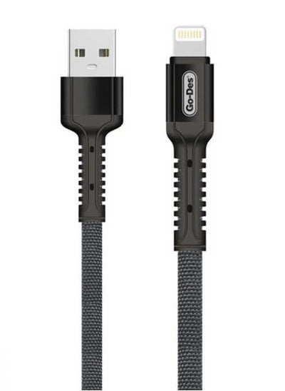 Buy Nylon USB Cable Lightning Super Fast Cable Safety Data Charging Line Quickly Stable And Secure High Speed Charging And Data Sync in Saudi Arabia