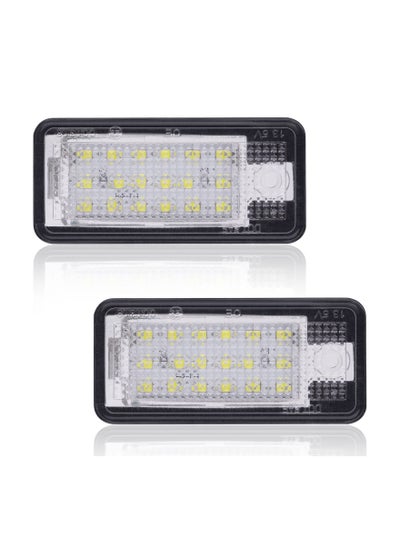 Buy 18 SMD Bulb Number Plate Lights, 2PCS Bright LED License Plate Lamps LED License Plate Light Lamps Car License Plate LED Lights LED SMD Bulbs for Audi A3 S3 A4 S4 A6 S6 A8 S8 Q7 RS4 Xenon White in UAE