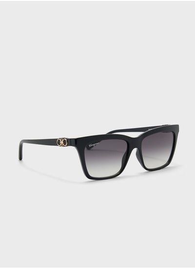 Buy Modified Rectangle Oversized Sunglasses in UAE