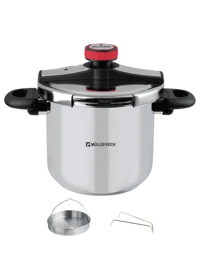 Buy 10L Stainless Steel Pressure Cooker with Induction Base in UAE