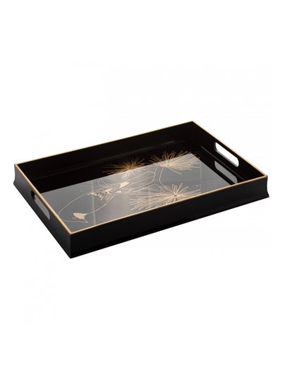 Buy Black wooden serving tray 44 cm in Saudi Arabia