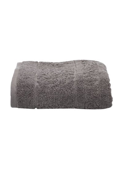 اشتري Jacquard Texture Soft Highly Absorbent and Quick Drying Bath Towel Zinc 70 x 140 cm CN JE70X140-ZINC في السعودية