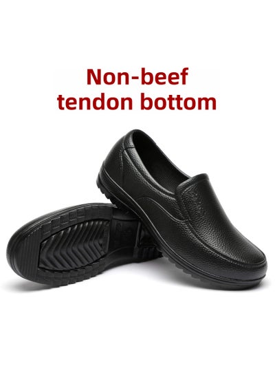 Buy Mens Plastic Rain Shoes Non-slip Waterproof Kitchen Work Non-beef bottom in Saudi Arabia