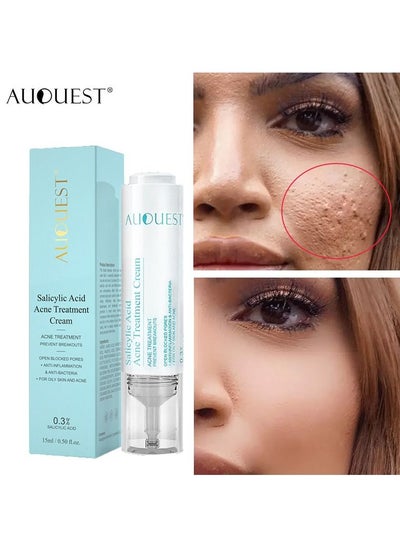 Buy Salicylic Acid Acne Face Cream Whitening Facial Treatment Hyaluronic Acid Black Dots Remove Skin Care Beauty Health in Saudi Arabia