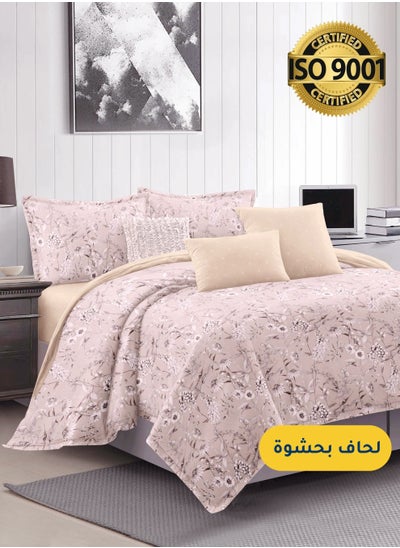 Buy Microfiber Printed Comforter Sets, Fits 120 x 200 cm Single Size Bed, 4 Pcs, With Soft Filling, Celine Series in Saudi Arabia