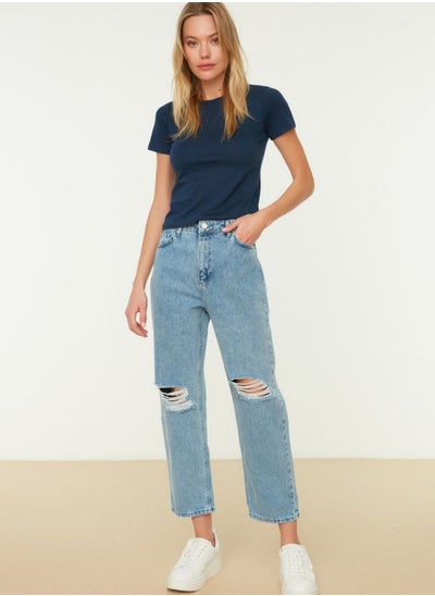 Buy Ripped Straight Jeans in UAE