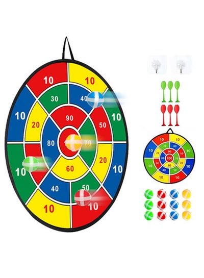 Buy Kids Dart Board with 12 Sticky Balls Boys 6 Sticky Dart Toys Indoor Sport Outdoor Fun Party Play Game Toys Birthday Gifts in Saudi Arabia