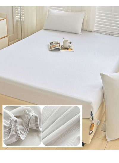 اشتري HOCC Premium Waterproof Mattress Queen Plus Size 180x200x30cm Protector with Patterns في الامارات