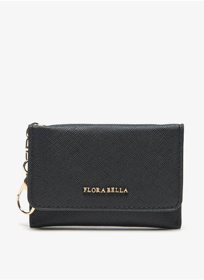 اشتري Women Textured Wallet with Flap Closure في الامارات