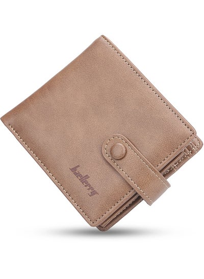 اشتري Men's Classic Brown Wallet With ID Card Slots في الامارات