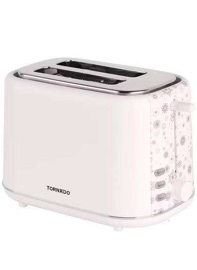 Buy TORNADO Toaster 2 Slices 800 Watt White TT-852-C in Egypt