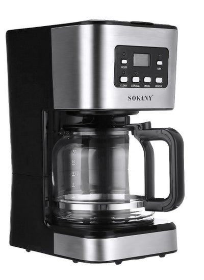 Buy SOKANY-121E with 650-950W Control Smart Automatic Drip Coffee Machine Electric Coffee Maker in UAE