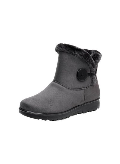 اشتري Women's Cotton Shoes, Warm Cotton Boots Grey في الامارات