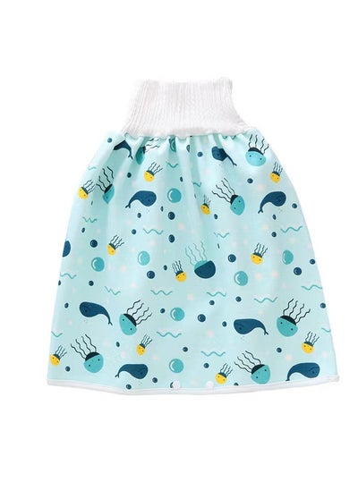 اشتري Waterproof Diaper Skirt for Potty Training Baby Comfy Cloth Diaper Short for Boys and Girls Night Time في الامارات