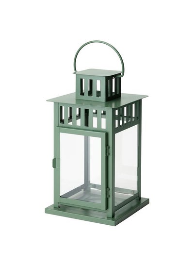 Buy Lantern For Pillar Candle In Out Green 28 Cm in Saudi Arabia