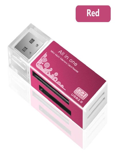 اشتري 4 In 1 USB Card Reader Adapter For Memory Stick Pro Duo Micro SD/T-Flash/M2/MS في السعودية