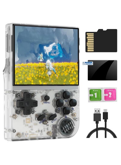 اشتري RG35XX Handheld Game Console 3.5 Inch IPS Screen Linux System Retro Video Games Consoles Portable Pocket Video Player 5000  Games (White 64G) في السعودية
