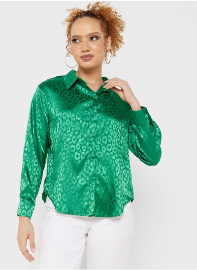 اشتري Urban Minx Satin Button Down Shirt في الامارات