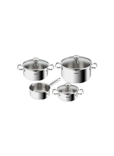 Buy Tefal Duetto 7-piece Cookware Set A705A8 in UAE