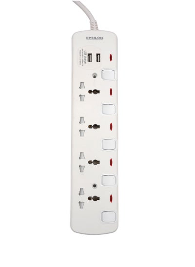 Buy Epsilon 4 Way Extension Socket-ES1108 in UAE