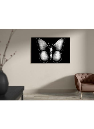 Buy Black beauty butterfly Printed canvas wall art 120x80 in Egypt