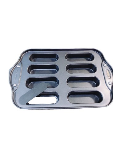 CAN_Deal 4-Pack Rectangular Quiche Pans - Non-Stick Fluted Tart Baking Molds Mini Size Loose Base