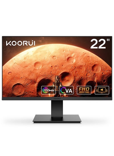 Buy 22-Inch Full HD Monitor 1920 x 1080, 100Hz Refresh Rate, 5ms Response Time, sRGB 99% Color Gamut, 72% NTSC, 3000: 1 Static Contrast, 16.9 Screen Ratio, 16.7m Maximum Color, Built-in Speaker, Tilt Adjustable, VESA Compatible, HDMI and VGA, Eye Protection, Free-sync, G-sync Compatible | S01 in UAE