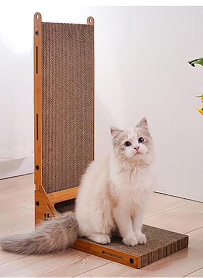 Buy Agility Cats Scratcher Board,Cat Toy Corrugated Paper Pet Scratch Pad House Claw Sharpeners Condo Furniture Protector for Cats & Kittens 60X40X24CM(L-type Scratching Post) in UAE