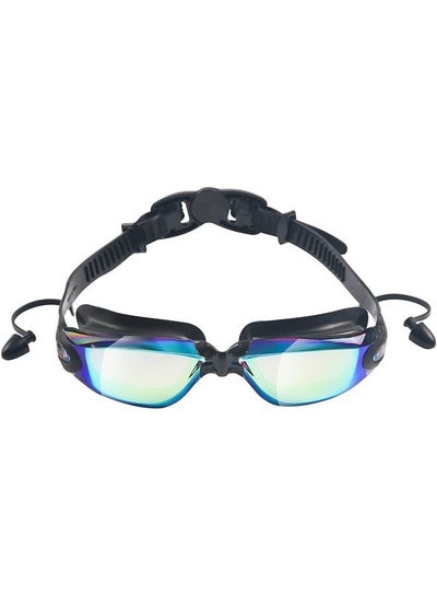 اشتري Swimming Goggles with Anti-fog and Anti-ultraviolet Lenses with Earplugs and Portable Storage Box في السعودية