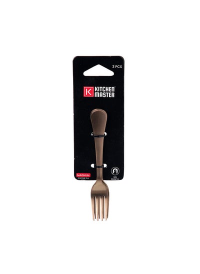 اشتري Copper Tea Fork 3 Piece Pack Magnum في الامارات