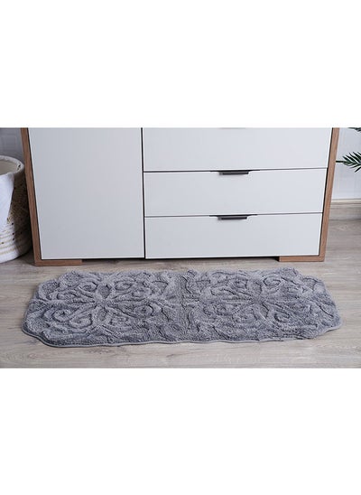 Buy Livia-tuffted Bathmat-50x110cm-grey in UAE