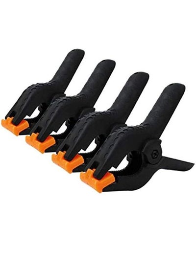 Buy Padom 4ps  Photography Studio Background Stand Holder Clips Backdrop Clamps Pegs Photo Equipment in UAE