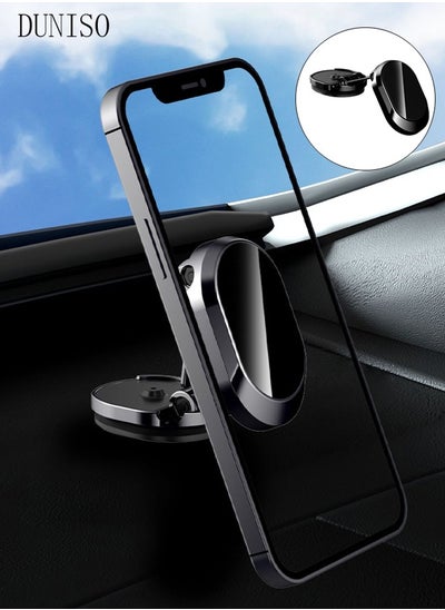 Buy Magnetic Phone Holder For Car Super Strong Magnet and 360° Rotation Universal Dashboard Car Phone Holder Mount for iPhone Samsung and Other Phones Black in Saudi Arabia