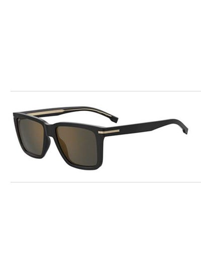 اشتري Men's UV Protection Rectangular Sunglasses - BOSS 1598/S GREY 55 Lens Size: 55 Mm Grey في السعودية