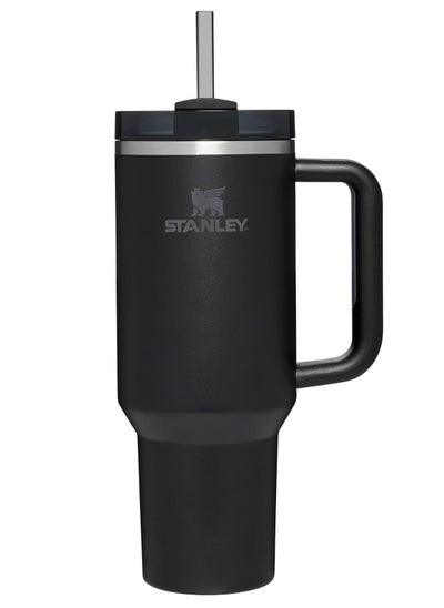 Buy Stanley Quencher Stainless Steel Vacuum Insulated Tumbler with Lid and Straw for Water, Iced Tea or Coffee, Smoothie and More, 40 oz，Black in Saudi Arabia