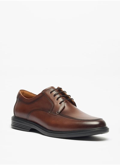 Buy Men's Solid Derby Shoes with Lace-Up Closure in Saudi Arabia