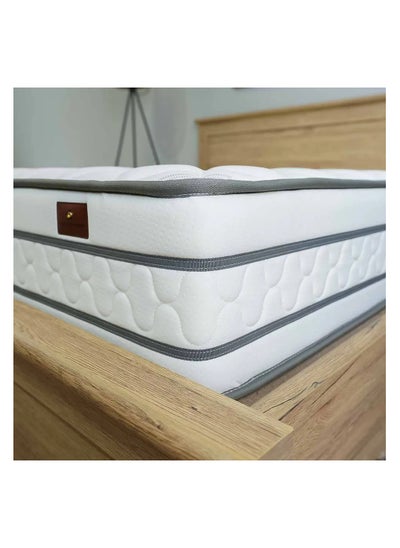 اشتري Eco Pocket Spring King Mattress Medium Firm Feel L 200 x W 180 With 25 cm Thickness - Multi Color في الامارات