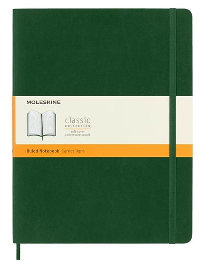 اشتري دفتر ملاحظات Moleskine كبير جدًا مسطر باللون الأخضر الآسي الناعم في الامارات