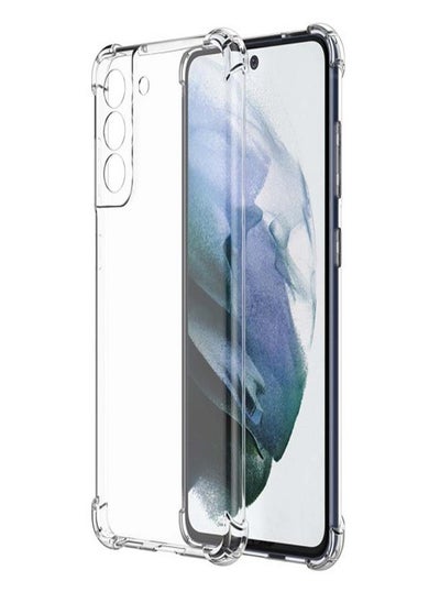 Buy Samsung Galaxy S21 Clear Clear Cover Case soft TPU Transparent Back Protective Case shock Absorbent Reinforced Corner for Samsung Galaxy S21 in UAE